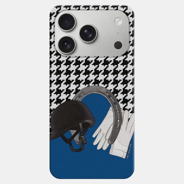 Equestrian Blue Desenli Telefon Kılıfı | Vitelli Design