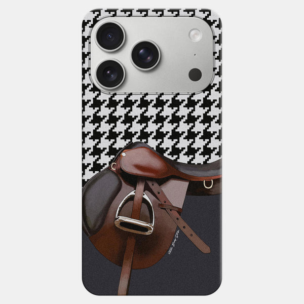 Equestrian Antrasit Desenli Telefon Kılıfı | Vitelli Design