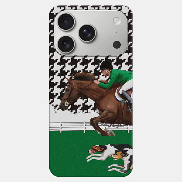 Equestrian Yeşil Ceket Desenli Telefon Kılıfı | Vitelli Design