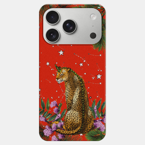 Wonderland Turuncu Leopar Telefon Kılıfı