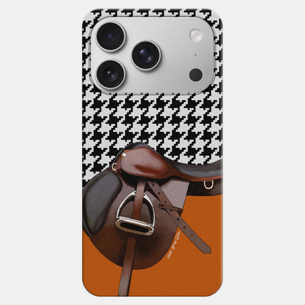 Equestrian Orange Desenli Silikon Telefon Kılıfı