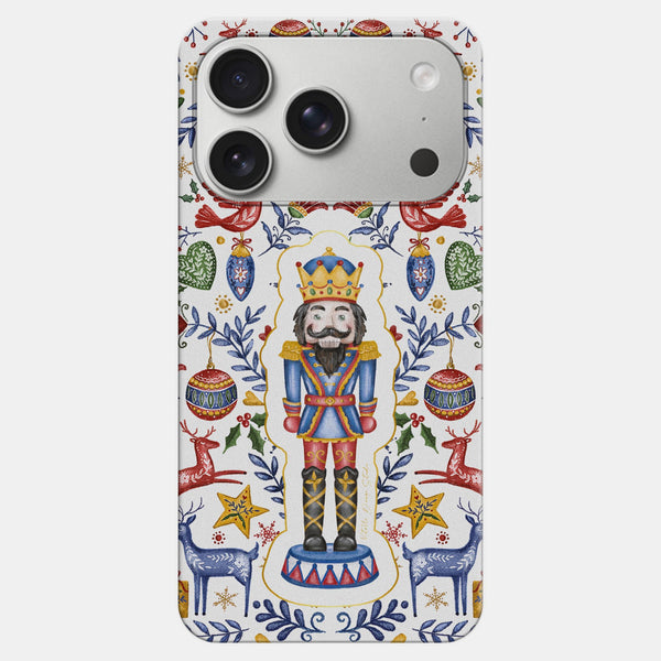 Nutcracker Beyaz Desenli Telefon Kılıfı