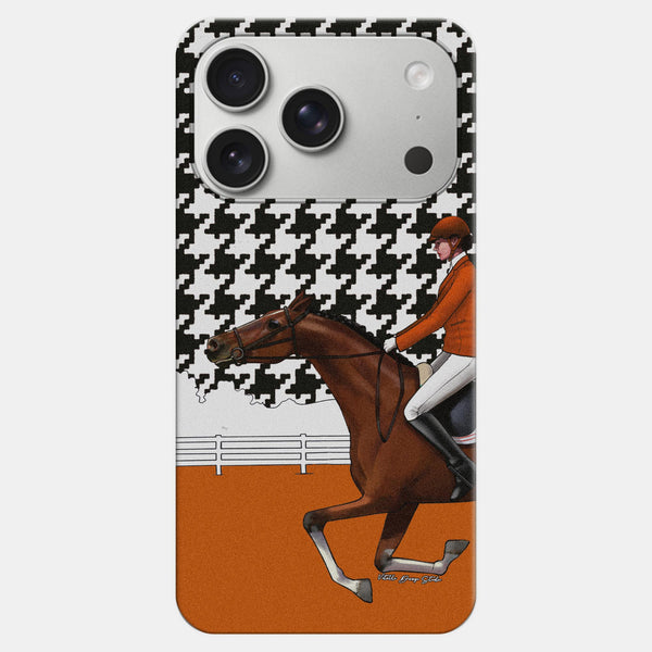 Equestrian Orange Ceket Desenli Telefon Kılıfı | Vitelli Design