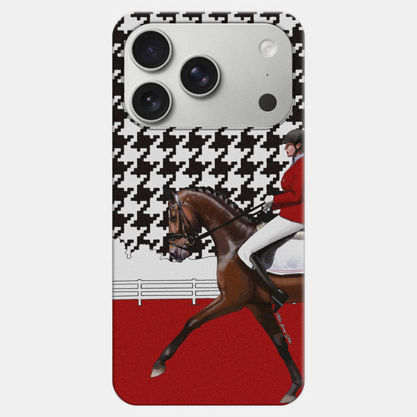 Equestrian Kırmızı Ceket Desenli Telefon Kılıfı | Vitelli Design