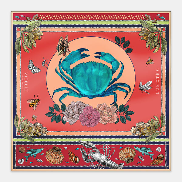 Vitelli X Lumoths - Crab Silk Scarf