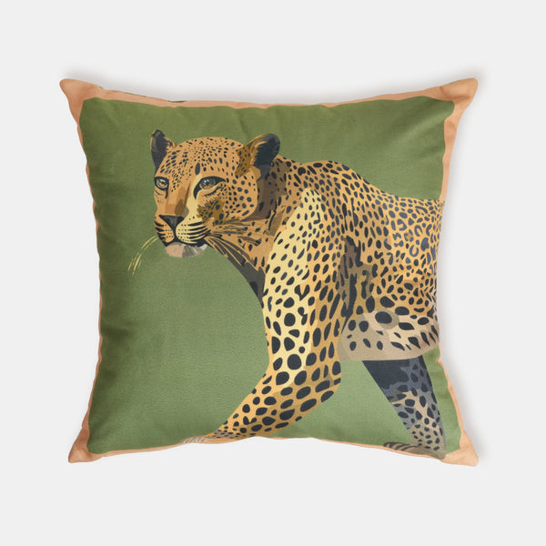 Leopard Çerçeve Dekoratif Yastık