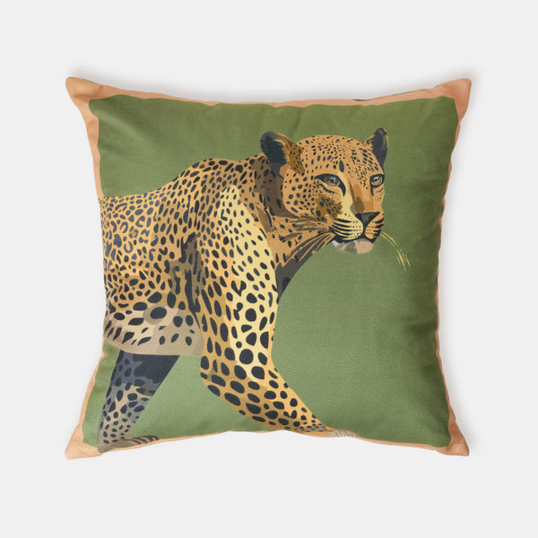 Leopard Çerçeve Dekoratif Yastık