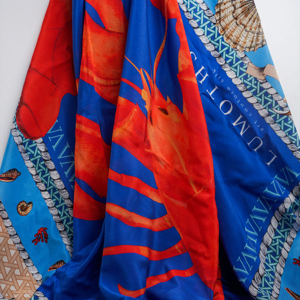 Vitelli X Lumoths - Lobster Silk Scarf