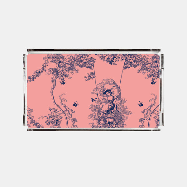 Timeless Pembe 40x20 Akrilik Tepsi