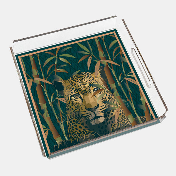 Leopard 40x40 Akrilik Tepsi