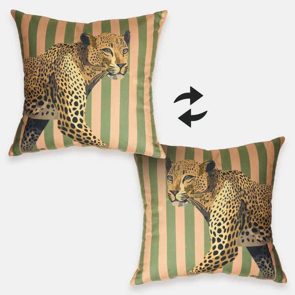 Leopard Çizgili Dekoratif Yastık