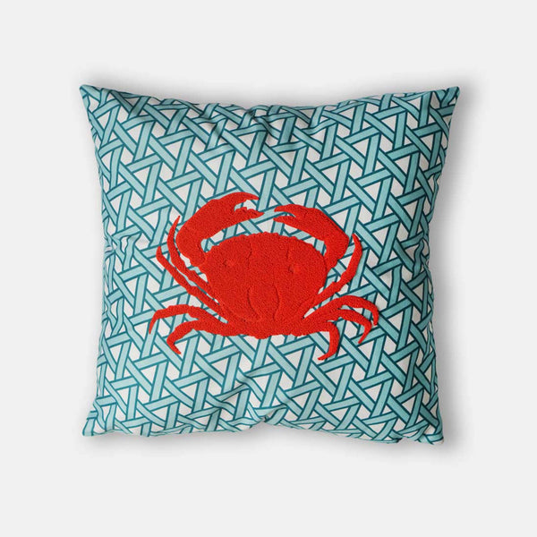 Hazeran Crab 60x60 Dekoratif Yastık | Deniz Temalı Kırlent - Vitelli Design