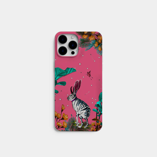 Wonderland Pembe Tavşan Telefon Kılıfı