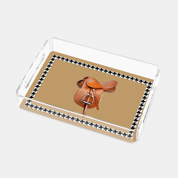 Equestrian Camel 25x17 Akrilik Tepsi