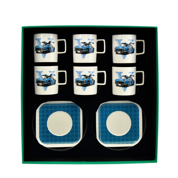 Classic Cars 6'lı Çay Fincanı