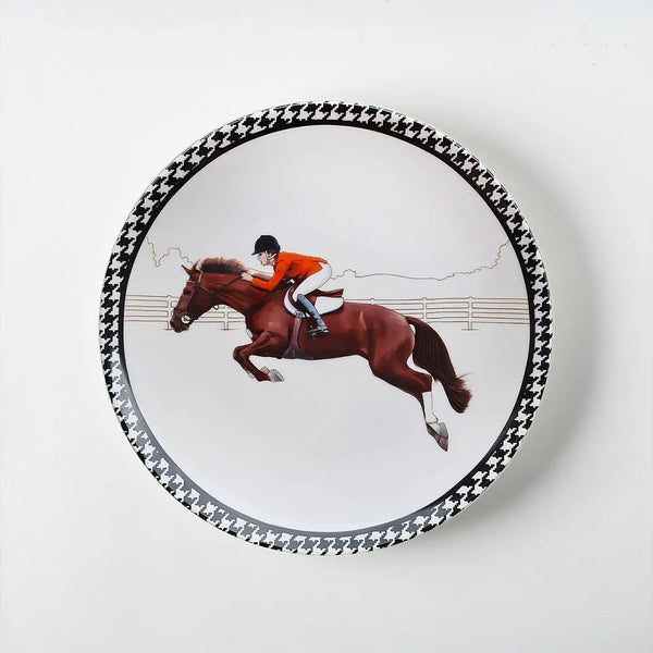 Equestrian Kırmızı Ceketli 25 Cm Porselen Tabak