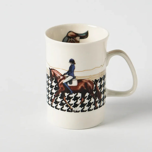 Equestrian Cam Tabaklı Kahve Kupası Set