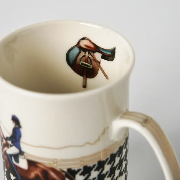 Equestrian Cam Tabaklı Kahve Kupası Set