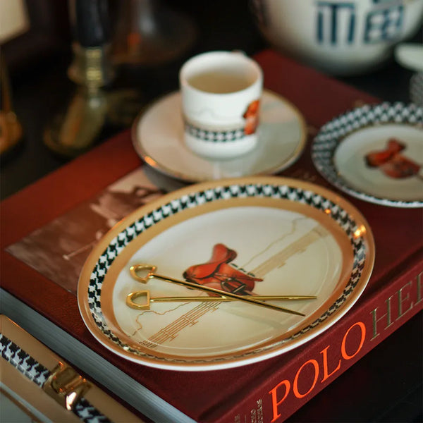 Equestrian Camel Porselen Kayık Tabak