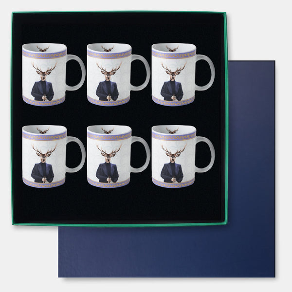 Gentleman Porselen 6'lı Kupa Seti