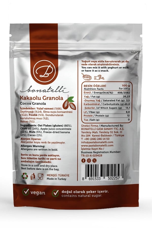 Kakaolu Granola 300 Gr