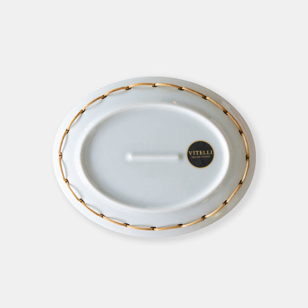 Hazeran Crab El İşlemeli Rattan Detaylı Kayık Tabak – Limited Summer Edition