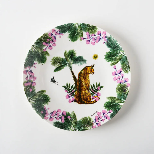 Wonderland Turuncu Leopar Porselen Tabak