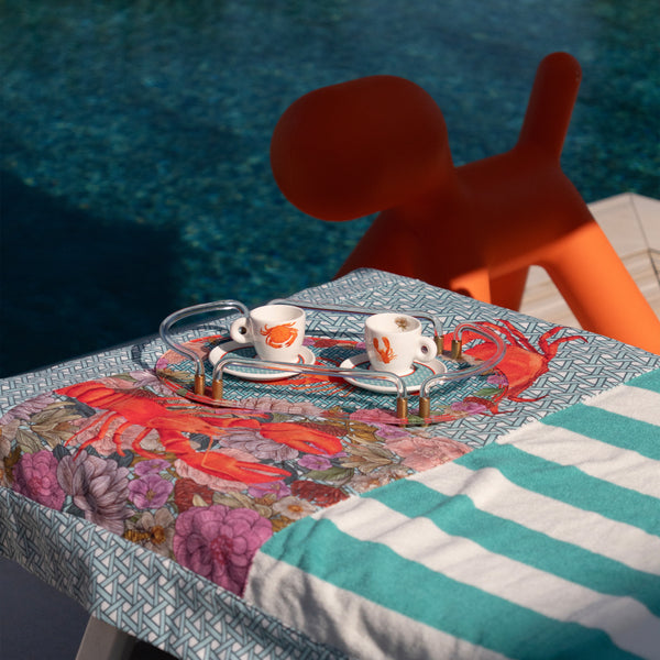 Hazeran Collection Oval Akrilik Servis & Sunum Tepsisi | Dekoratif Pleksi Tepsi - Vitelli Design