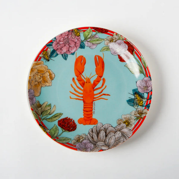 Hazeran Lobster & Crab 4'lü 12 Cm Porselen Tabak