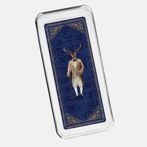 Deer Louise Cam Tabaklı Kahve Kupası Set