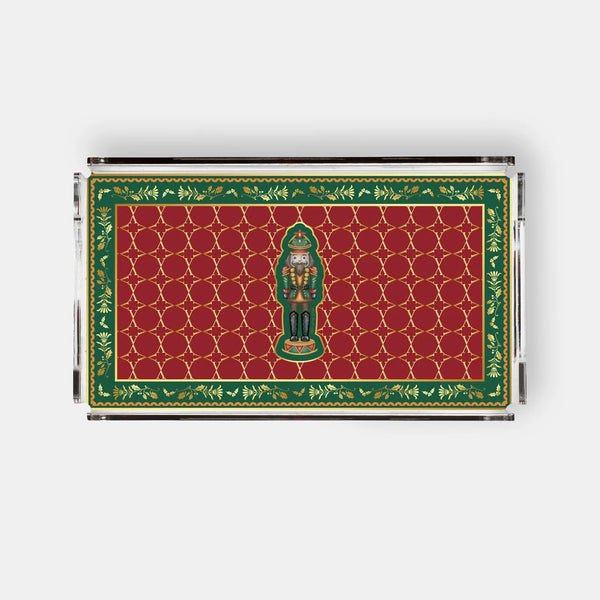 Nutcracker Kırmızı 40x20 Akrilik Tepsi