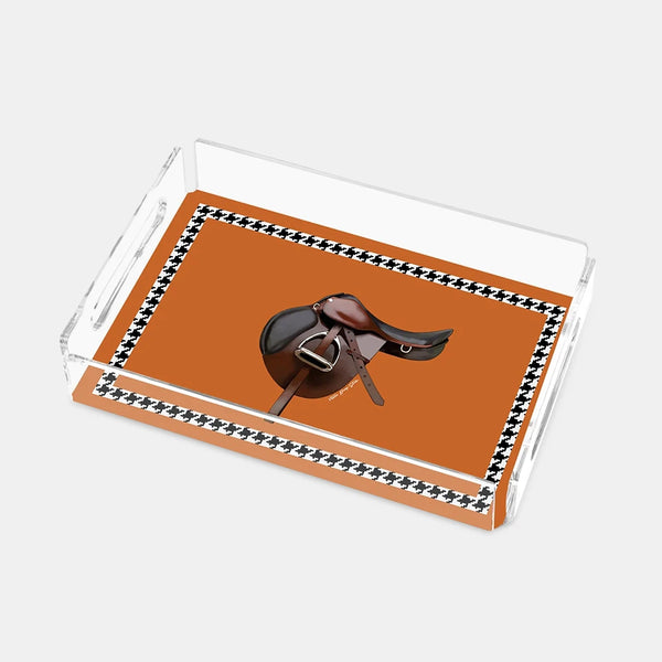 Equestrian Orange 25x17 Akrilik Tepsi
