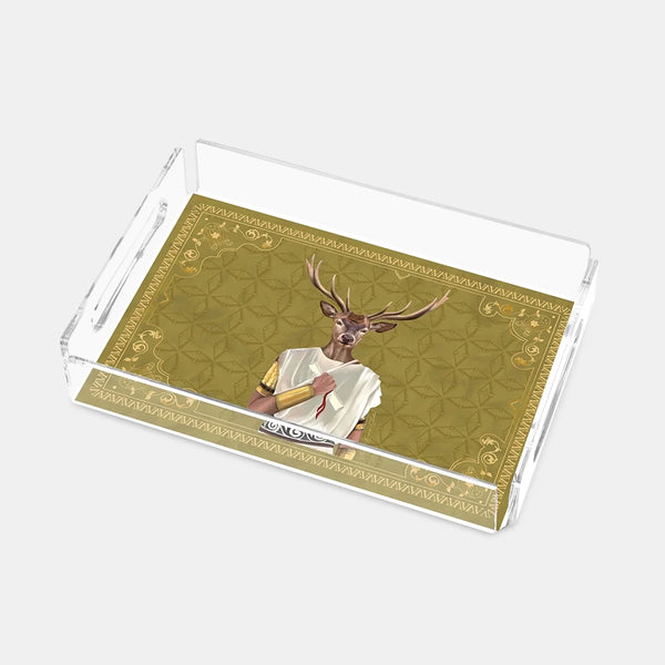 Deer Roman 25x17 Akrilik Tepsi