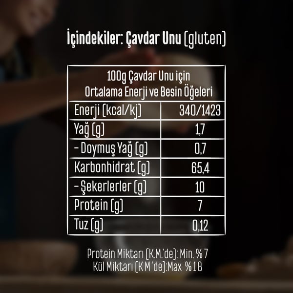 Tellioğlu Çavdar Unu 1 Kg