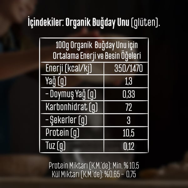 Tellioğlu Organik Özel Amaçlı Un 1 Kg