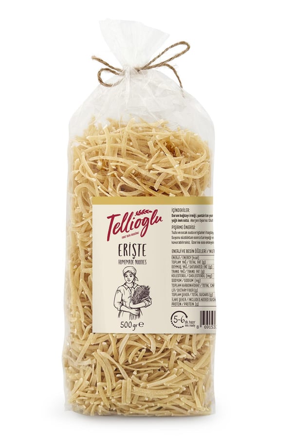 Tellioğlu Sade Erişte 500 Gr