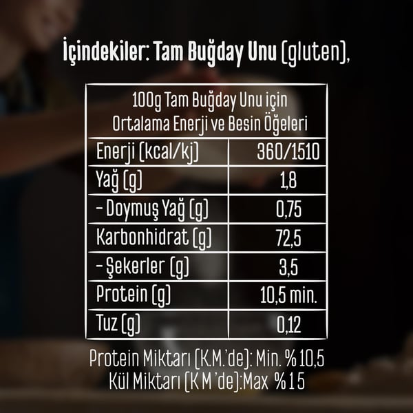 Tellioğlu Tam Buğday Unu 1 Kg