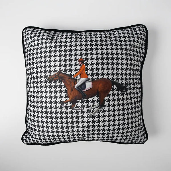 Equestrian Orange Ceket Dekoratif Yastık