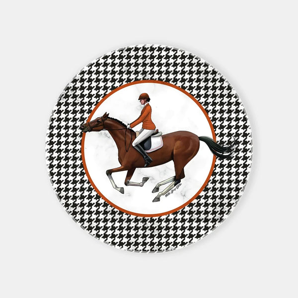 Equestrian Orange Ceket Mermer Sunum Tabağı