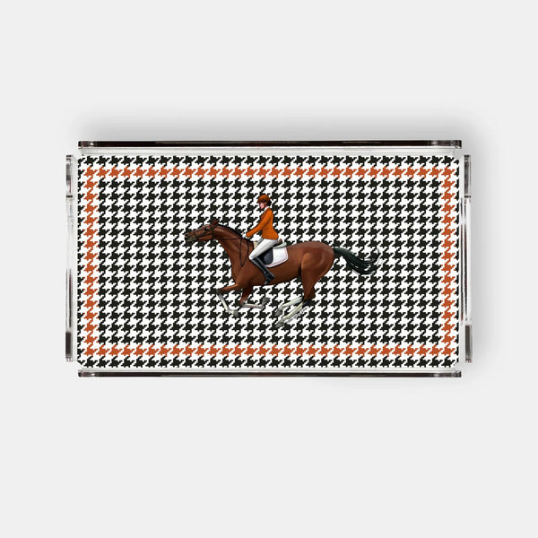 Equestrian Turuncu Ceket 40x20 Akrilik Tepsi